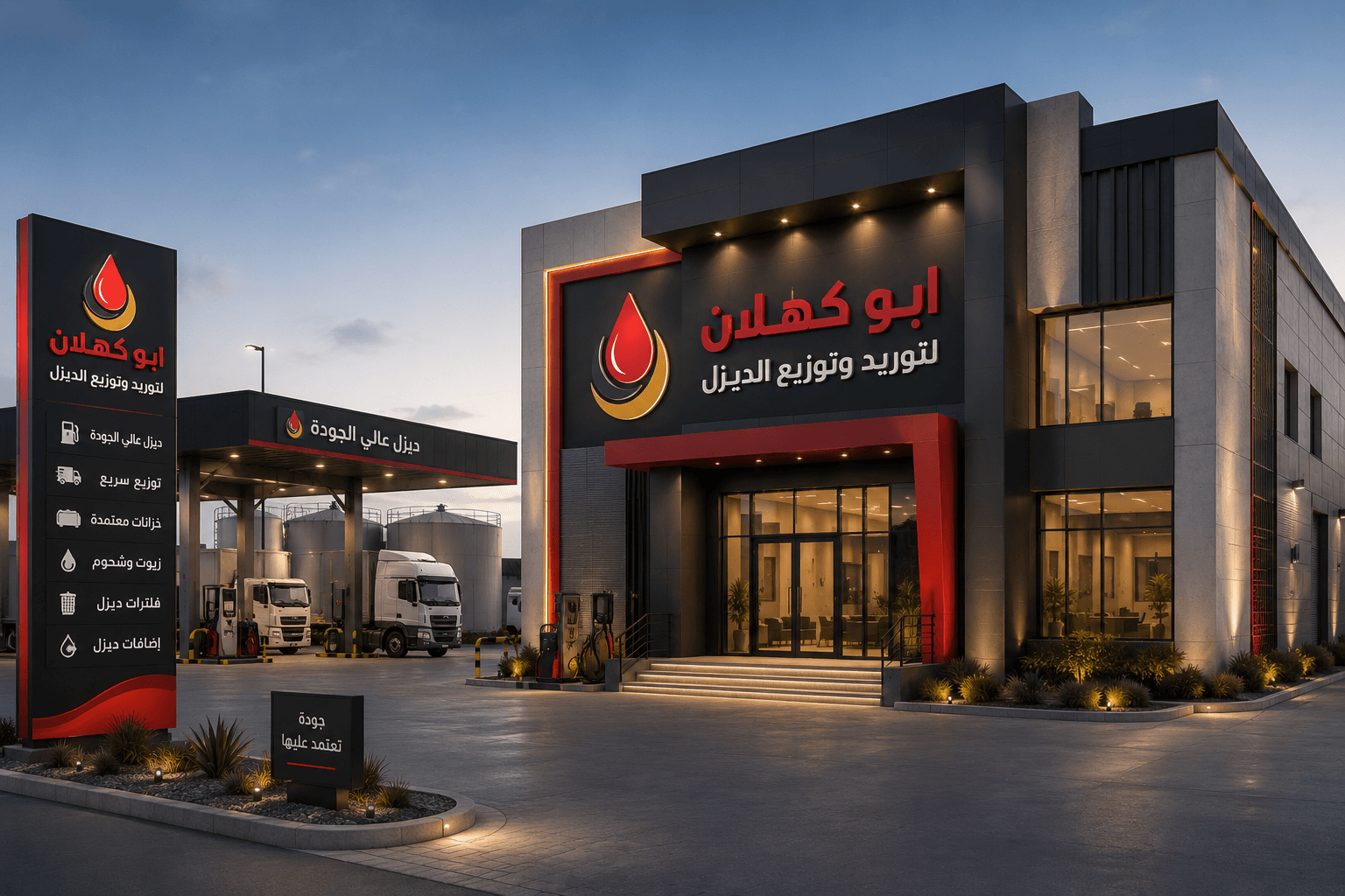 عن أبو كهلان لتوريد وتوزيع الديزل